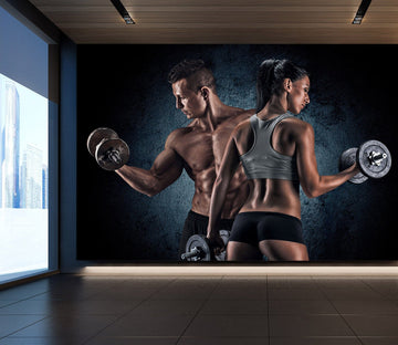 3D Arm Dumbbell 258 Wall Murals Wallpaper AJ Wallpaper 2 