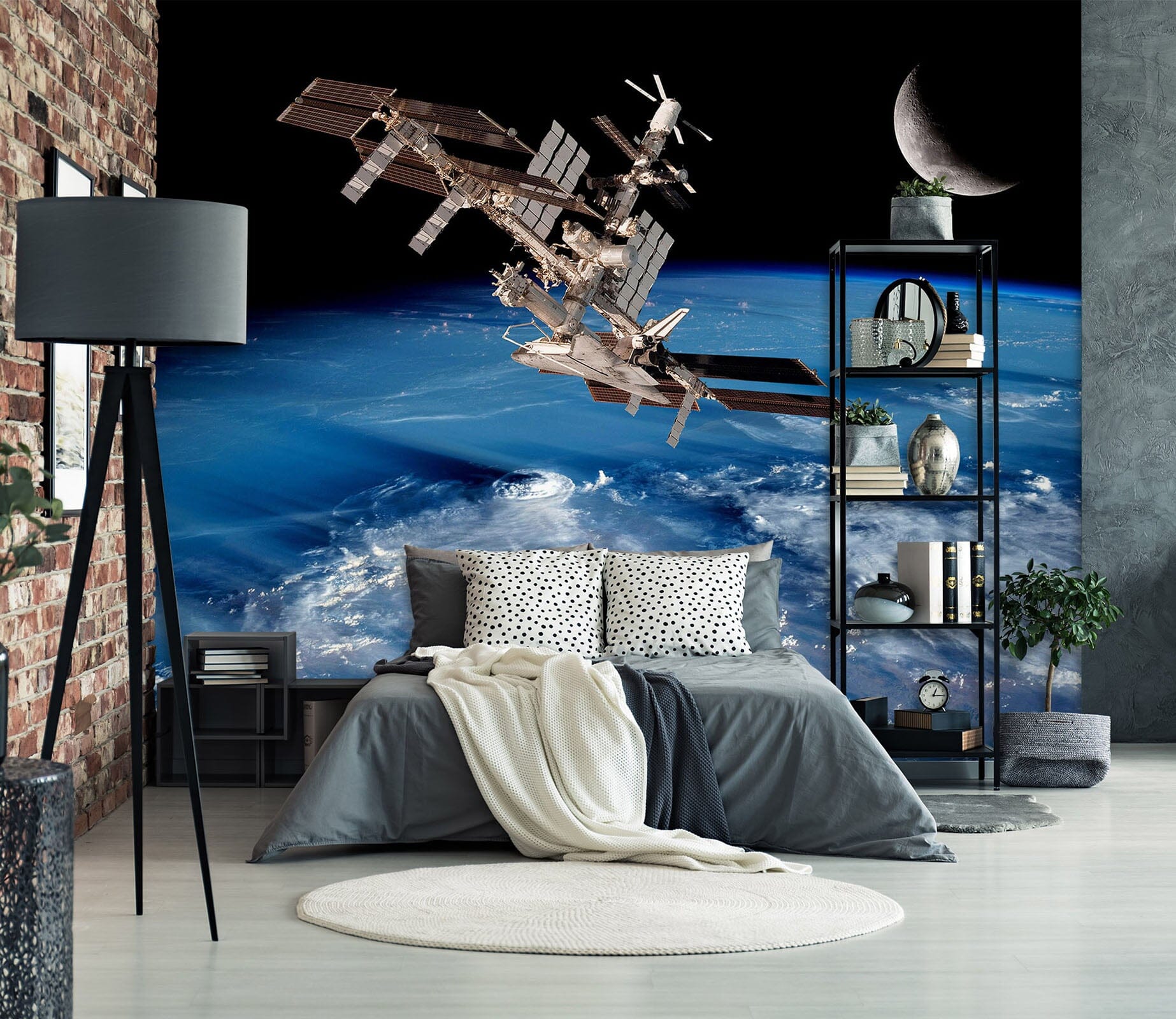 3D Space Satellite 1734 Wall Murals Wallpaper AJ Wallpaper 2 