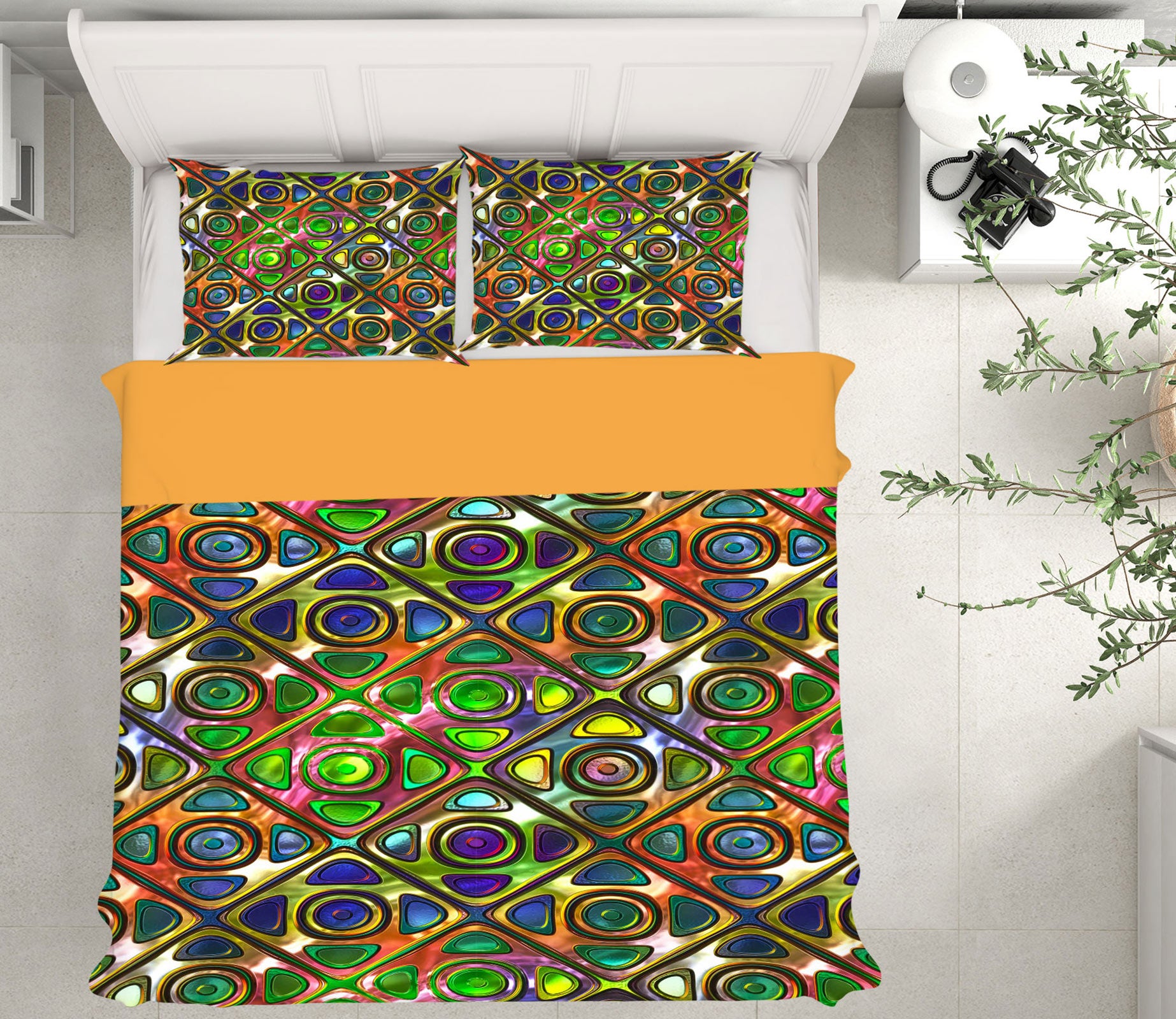 3D Pattern Lines 14065 Bed Pillowcases Quilt