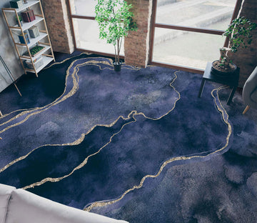 3D Blue Pattern Phnom Penh 102131 Andrea Haase Floor Mural