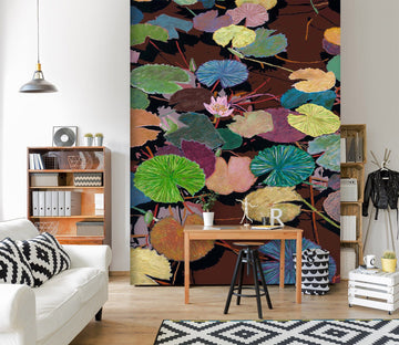 3D Color Lotus Leaf 267 Allan P. Friedlander Wall Mural Wall Murals Wallpaper AJ Wallpaper 2 