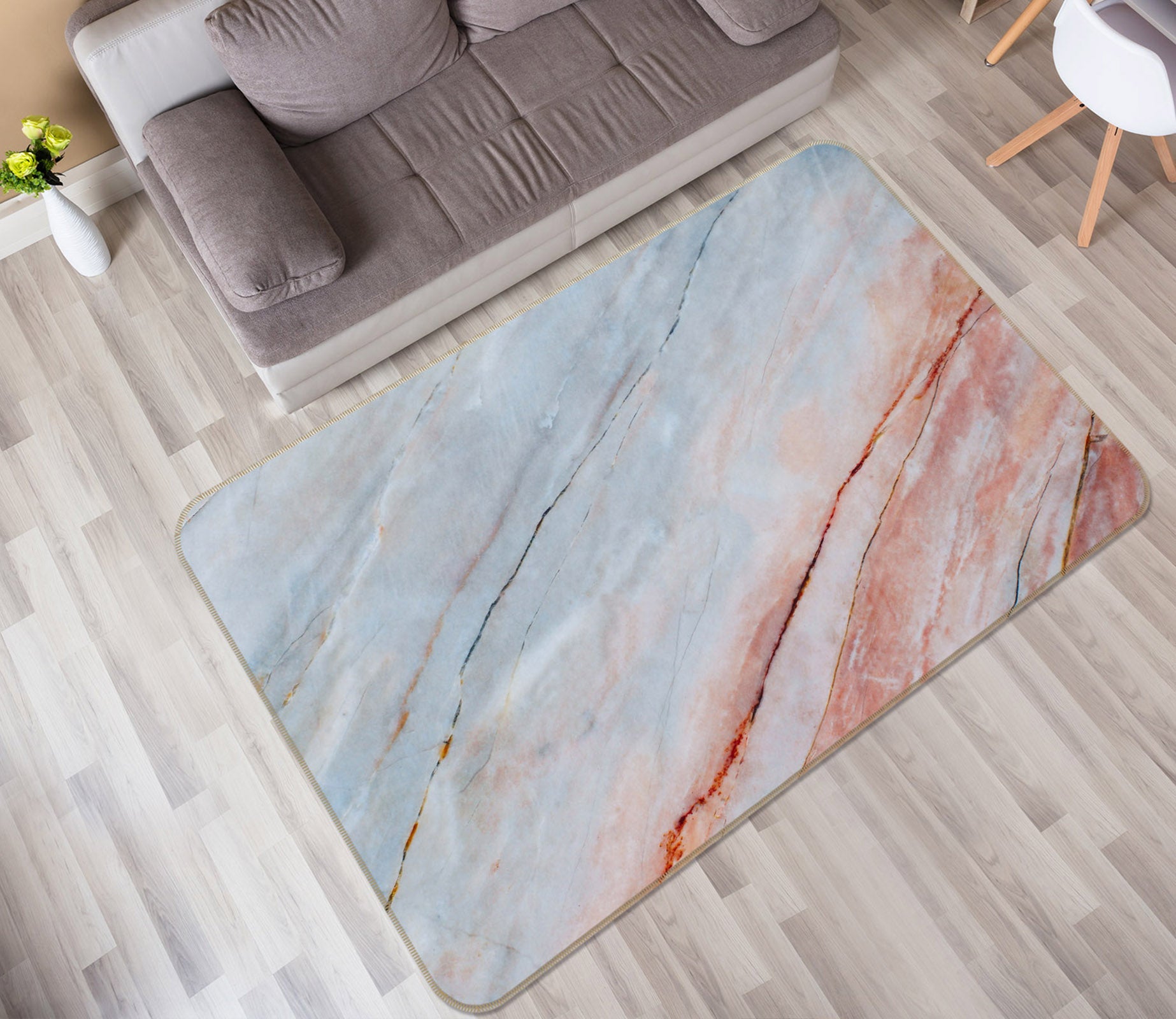 3D Marbling 29138 Non Slip Rug Mat