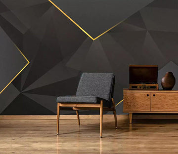 3D Golden Lines 1978 Wall Murals Wallpaper AJ Wallpaper 2 