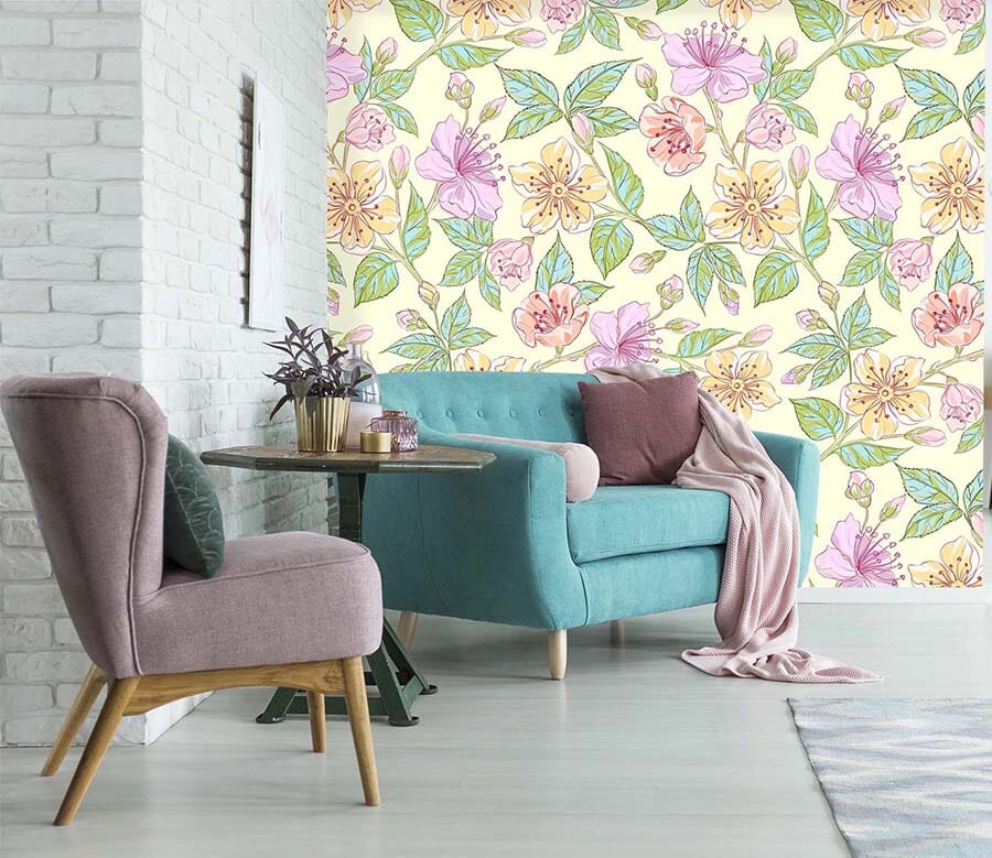 3D Purple Flowers 341 Wallpaper AJ Wallpaper 2 