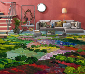 3D Grass Colored Hillside 9618 Allan P. Friedlander Floor Mural