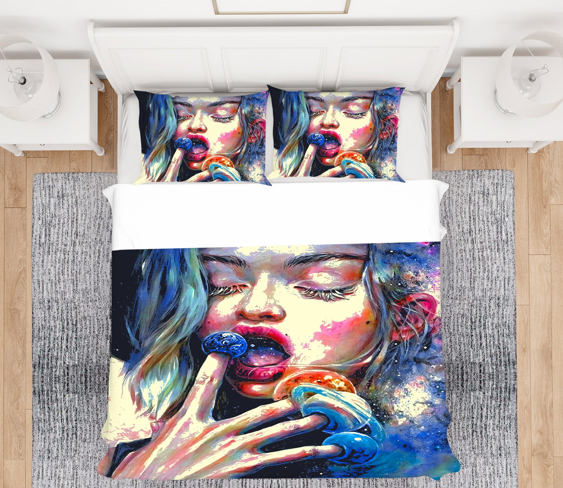 3D Female 13083 Bed Pillowcases Quilt