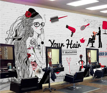 3D Red Hair Dryer 1581 Wall Murals