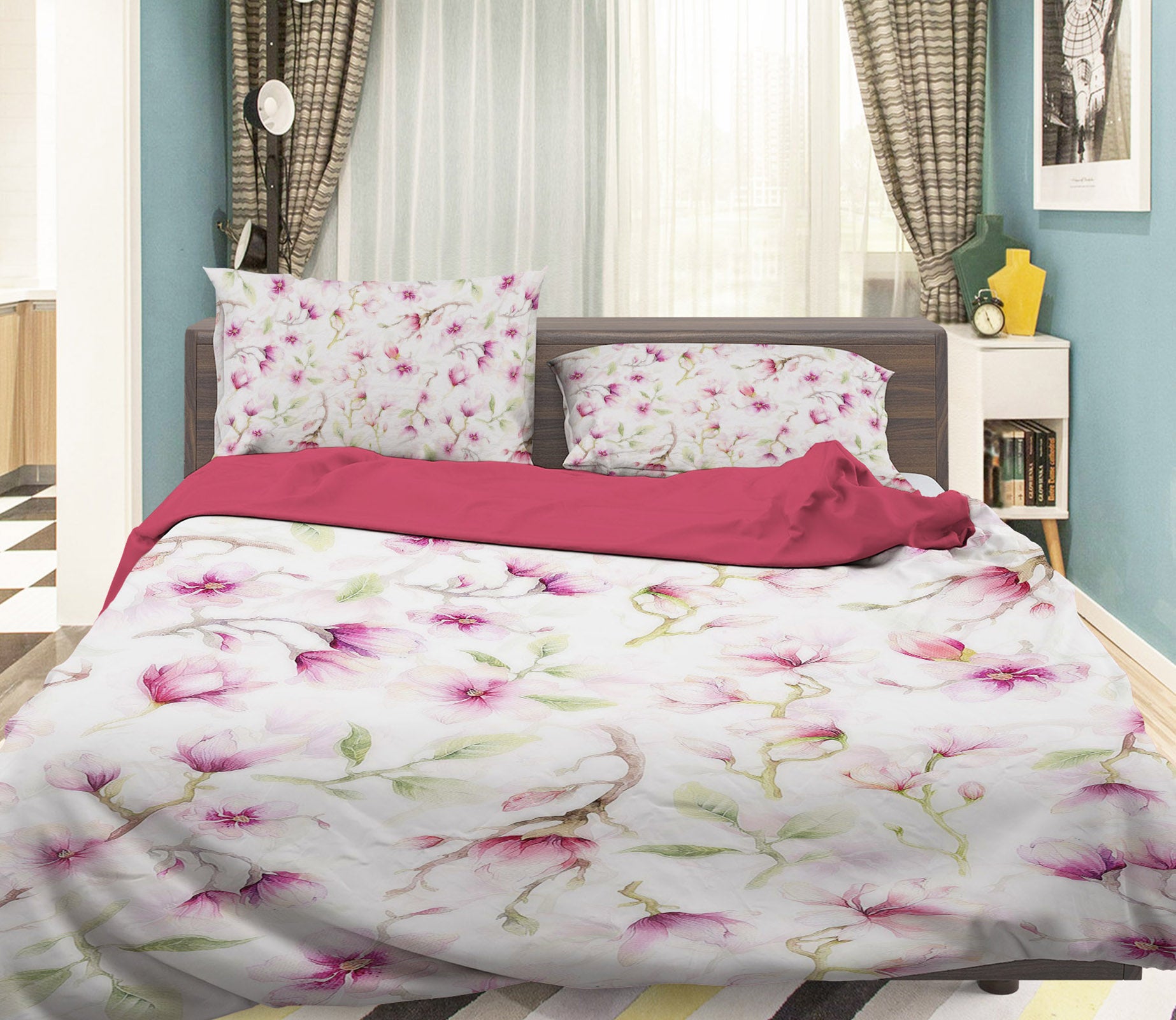 3D Trunk Flower 084 Uta Naumann Bedding Bed Pillowcases Quilt