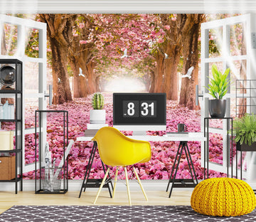 3D Cherry Blossoms 1009 Wall Murals