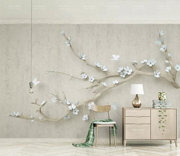 3D White Plum WC197 Wall Murals Wallpaper AJ Wallpaper 2 