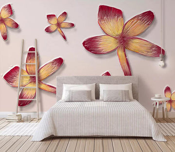3D Colored Petals 3029 Wall Murals