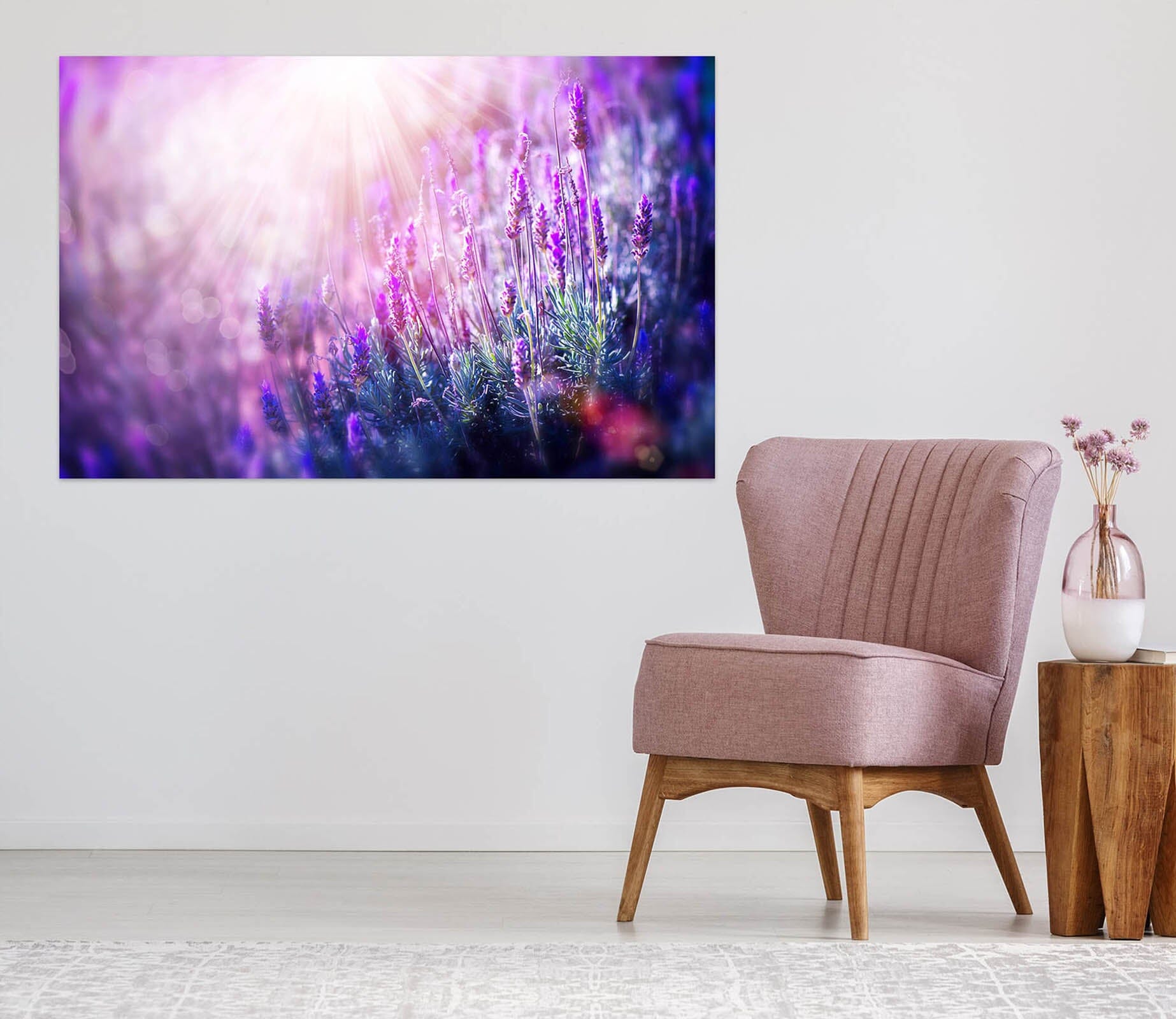 3D Purple Lavender 1063 Wall Sticker Wallpaper AJ Wallpaper 2 