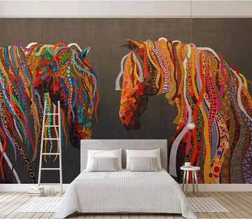 3D Color Zebra 925 Wall Murals Wallpaper AJ Wallpaper 2 