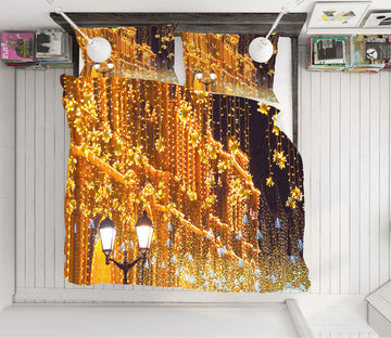3D Architectural String Lights 51013 Christmas Quilt Duvet Cover Xmas Bed Pillowcases