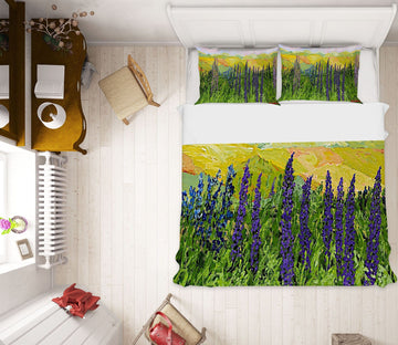 3D Violet Field 1028 Allan P. Friedlander Bedding Bed Pillowcases Quilt Quiet Covers AJ Creativity Home 