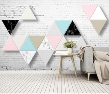 3D Colored Triangle 1394 Wall Murals Wallpaper AJ Wallpaper 2 