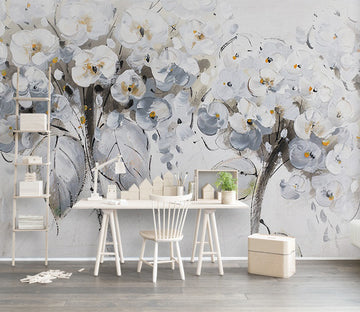 3D Oil Painting Flower WC379 Wall Murals