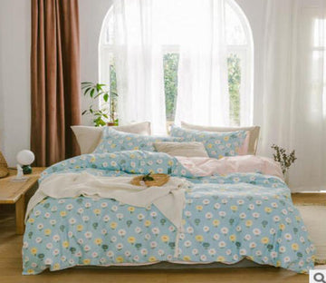 3D Light Blue Pattern 30032 Bed Pillowcases Quilt