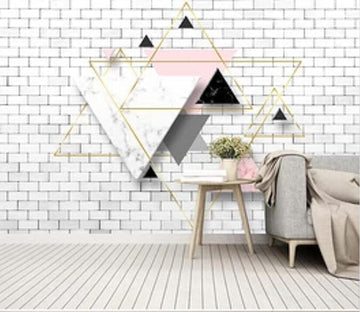 3D Colored Triangle 2456 Wall Murals Wallpaper AJ Wallpaper 2 