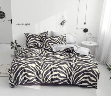 3D Zebra Pattern 15141 Bed Pillowcases Quilt