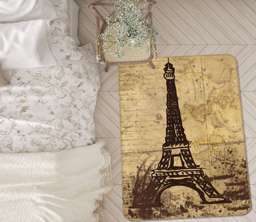 3D Iron Tower 32140 Non Slip Rug Mat