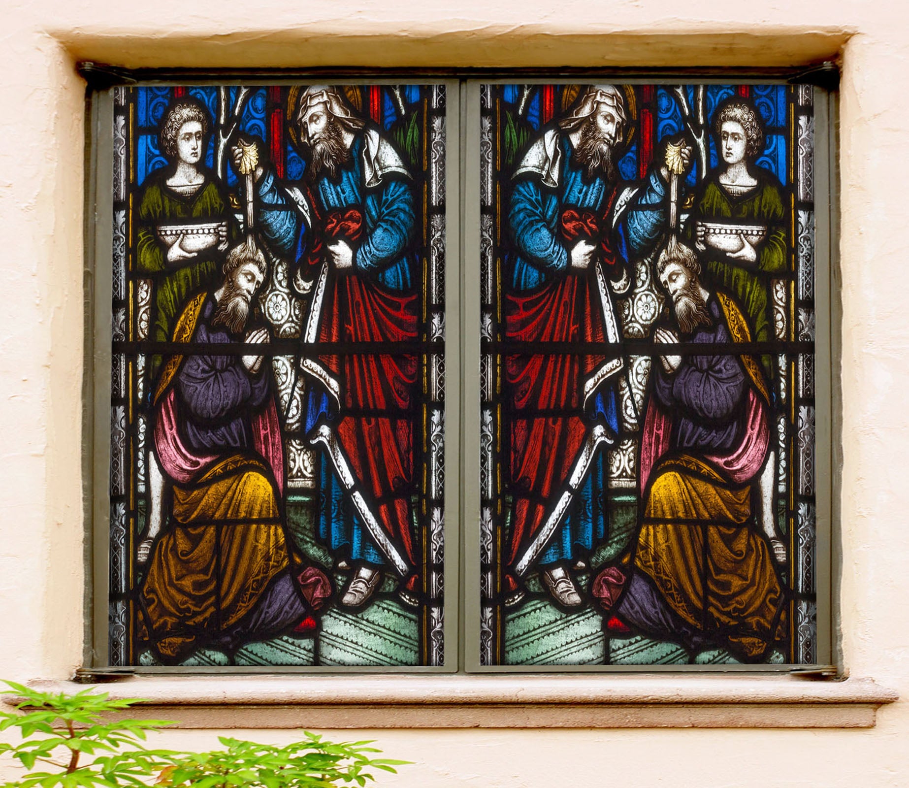 3D Believer Faith 189 Window Film Print Sticker Cling Stained Glass UV Block