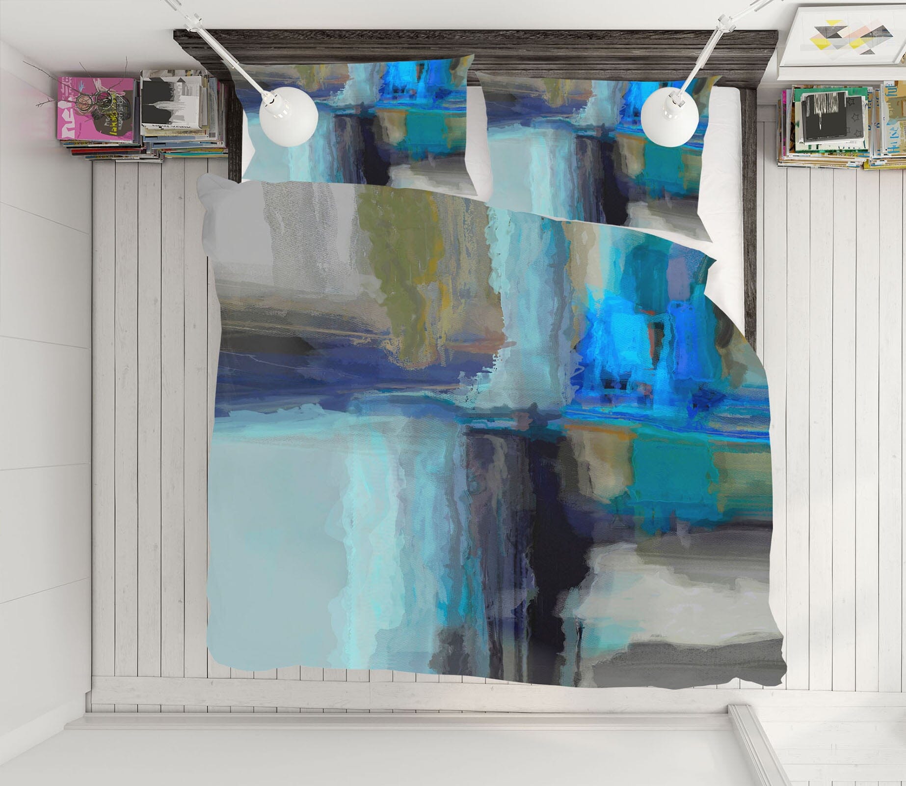 3D Ink Graffiti 2108 Michael Tienhaara Bedding Bed Pillowcases Quilt Quiet Covers AJ Creativity Home 