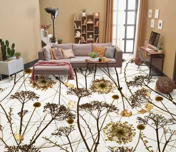 3D Flower Pattern 9860 Assaf Frank Floor Mural