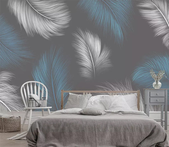 3D Feather Gently 1153 Wall Murals Wallpaper AJ Wallpaper 2 