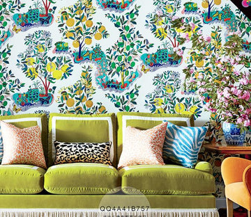 3D Orange Tree 573 Wall Murals Wallpaper AJ Wallpaper 2 