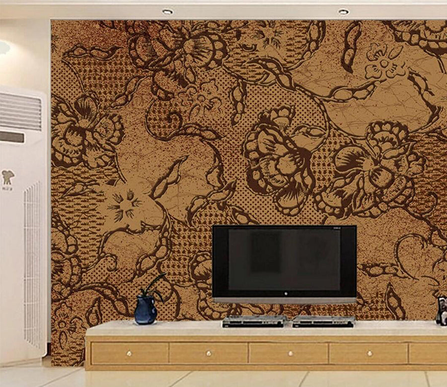 3D Flower Pattern WC124 Wall Murals