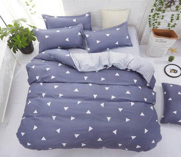 3D Small Triangle 7172 Bed Pillowcases Quilt