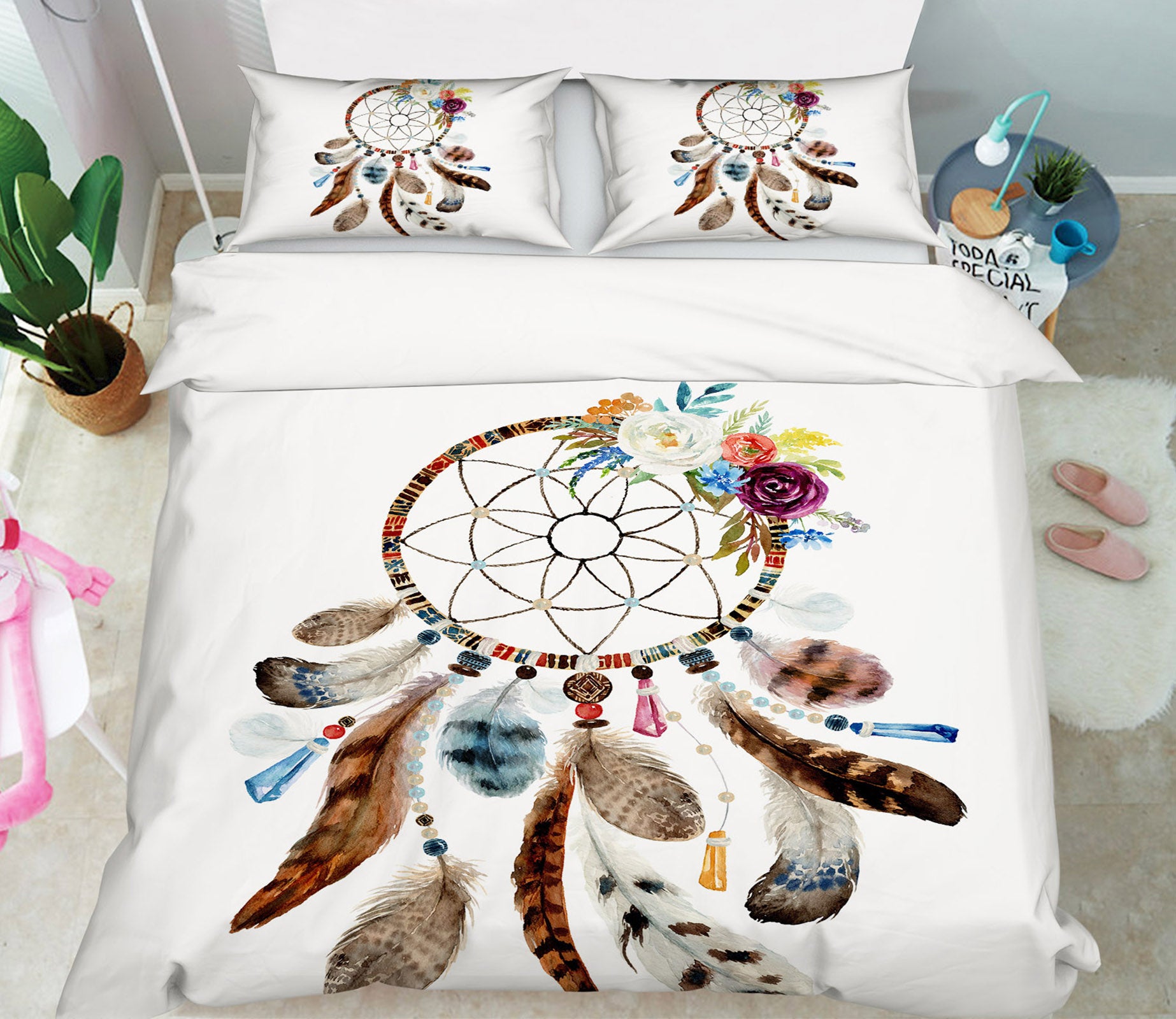3D Dream Catcher 15047 Bed Pillowcases Quilt