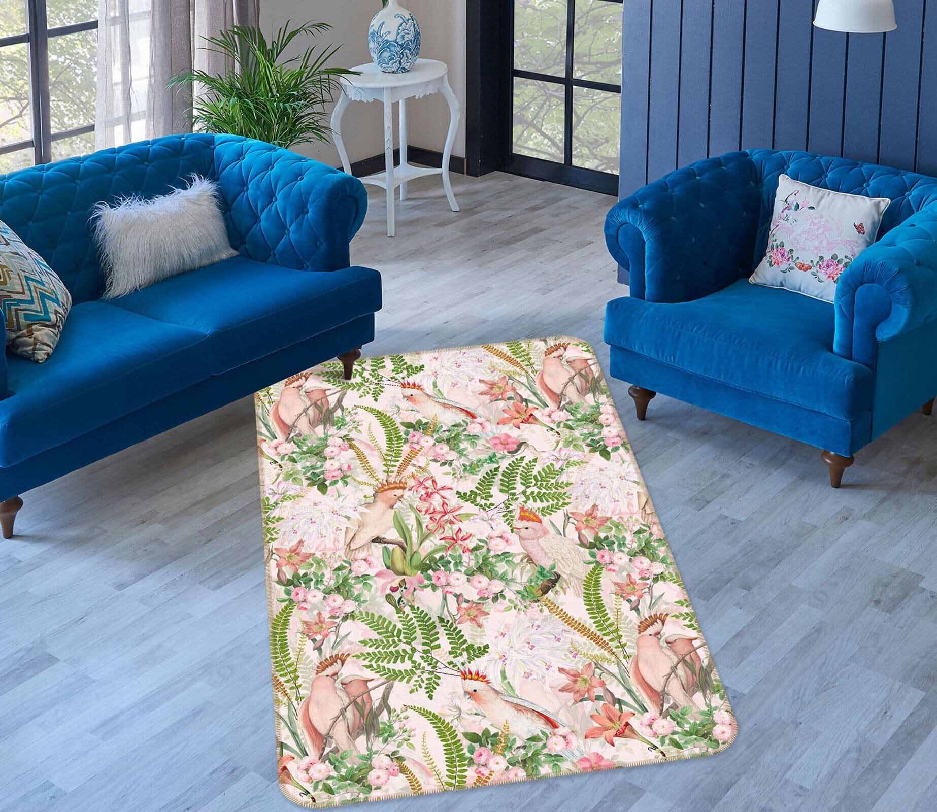 3D Pink Flowers 184 Uta Naumann Rug Non Slip Rug Mat Mat AJ Creativity Home 