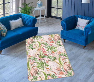 3D Pink Flowers 184 Uta Naumann Rug Non Slip Rug Mat Mat AJ Creativity Home 