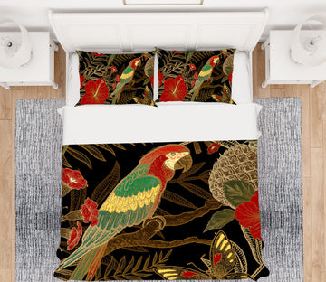 3D Parrot 60146 Bed Pillowcases Quilt