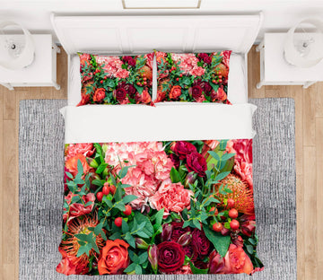 3D Flowers 59197 Bed Pillowcases Quilt
