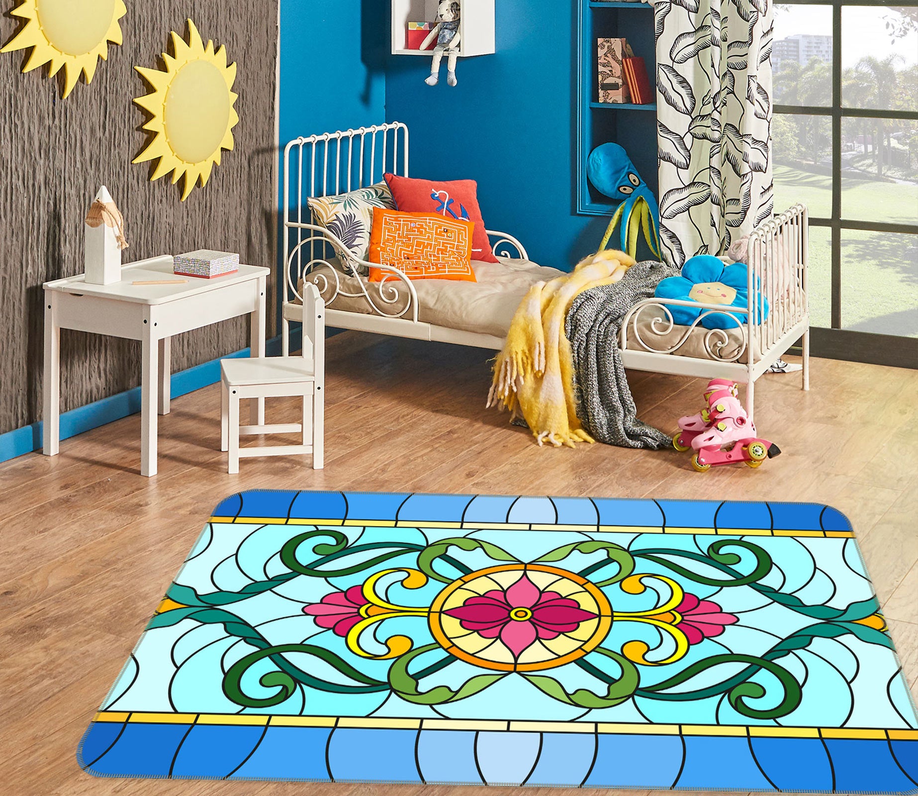 3D Pattern 33028 Non Slip Rug Mat