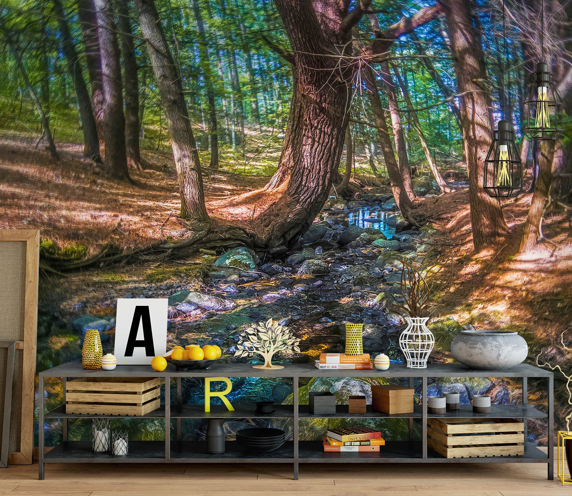 3D Parrish Woods 85006 Jerry LoFaro Wall Mural Wall Murals