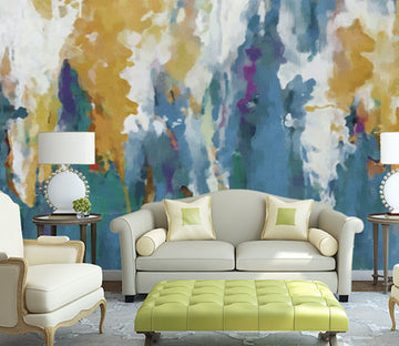 3D Golden Abstract WG102 Wall Murals