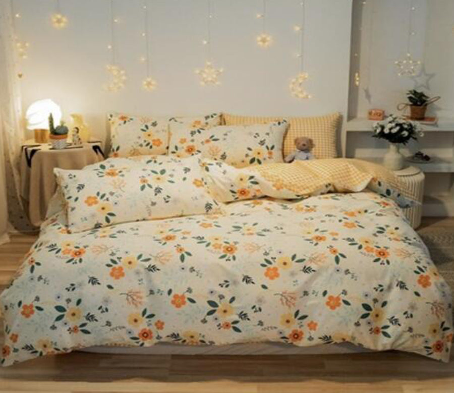 3D Yellow Flower 40308 Bed Pillowcases Quilt
