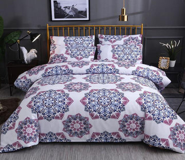 3D Purple Totem Pattern 13065 Bed Pillowcases Quilt