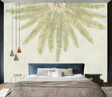 3D Golden Leaves 848 Wall Murals Wallpaper AJ Wallpaper 2 