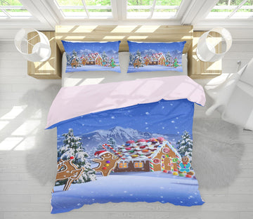 3D Gingerbread Fantasy 2122 Jerry LoFaro bedding Bed Pillowcases Quilt Quiet Covers AJ Creativity Home 