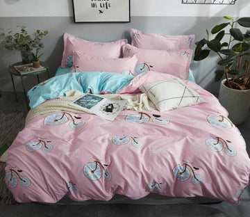 3D Bicycle 2061 Bed Pillowcases Quilt