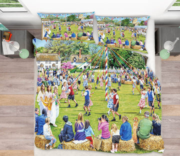 3D May Day Celebrations 2039 Trevor Mitchell bedding Bed Pillowcases Quilt Quiet Covers AJ Creativity Home 