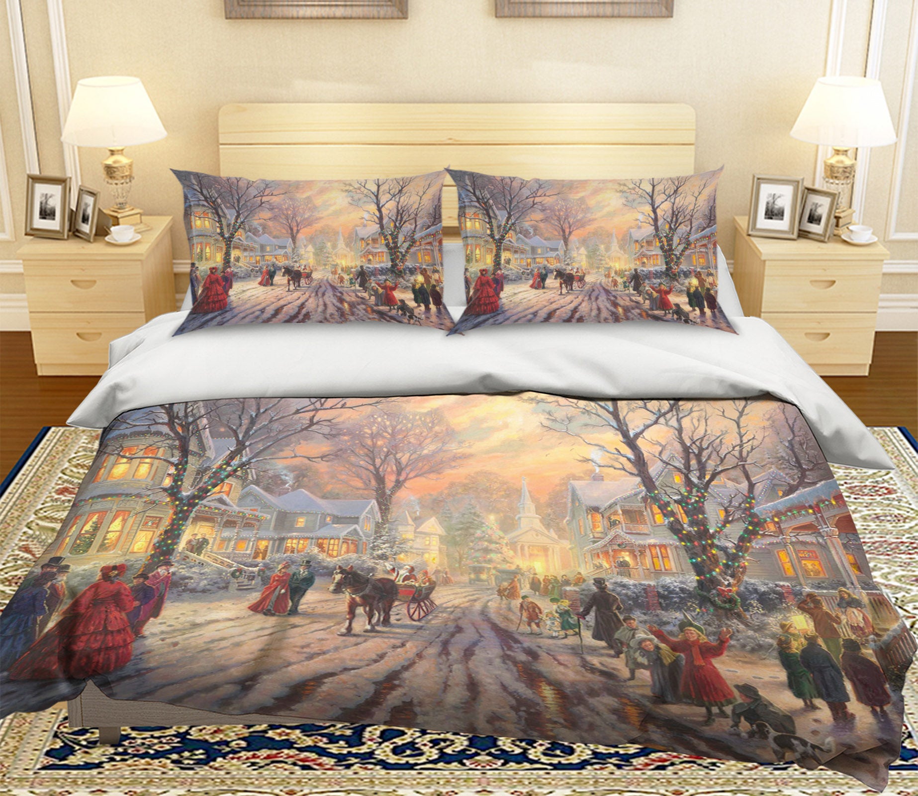3D Dead Tree In Snow 45003 Christmas Quilt Duvet Cover Xmas Bed Pillowcases