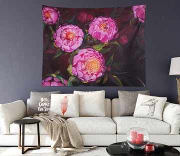 3D Pink Flowers 3402 Skromova Marina Tapestry Hanging Cloth Hang