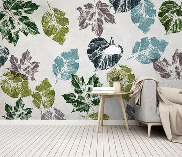 3D Colored Leaves 1654 Wall Murals Wallpaper AJ Wallpaper 2 