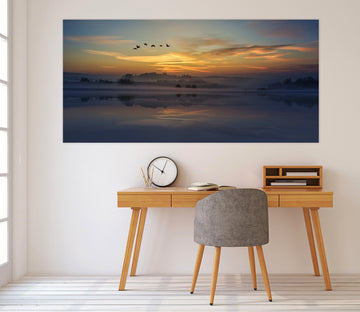 3D Sunset Bird Cloud 116 Animal Wall Stickers Wallpaper AJ Wallpaper 2 